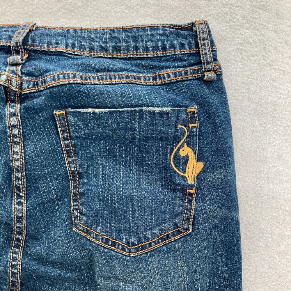 Baby Phat Silver Label Bootcut Jeans Women's 14W Dark Blue Denim Hip Hop Y2K